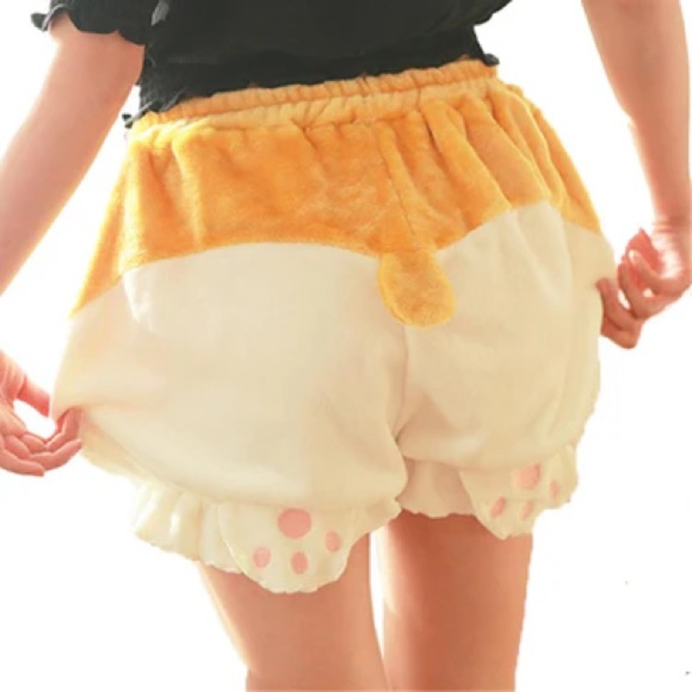 Corgi Fleece Butt Shorts. One size